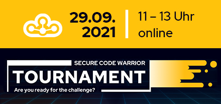Banner with the title "Secure Code Warrior Tournament – Are you ready for the challenge?"